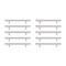 Quinn 5" Center to Center Brushed Nickel Bar Pull Multipack (set of 10)